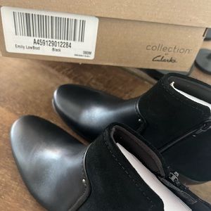 Clarks booties - NEVER worn